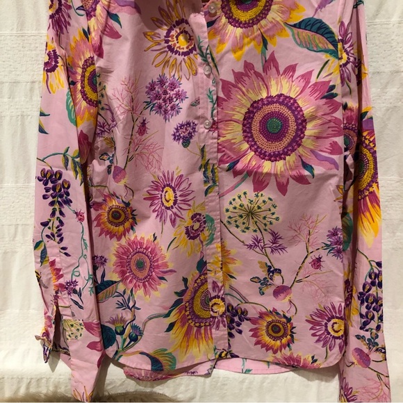 Banjanan floral cotton blouse, purple,‘EUC - Picture 5 of 5